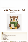 Easy Amigurumi Owl Crochet Pattern